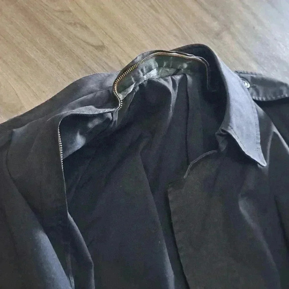 Vintage Neptune Garment Co. Military Man's Trench Coat All Weather Size Long 42 - Picture 10 of 13